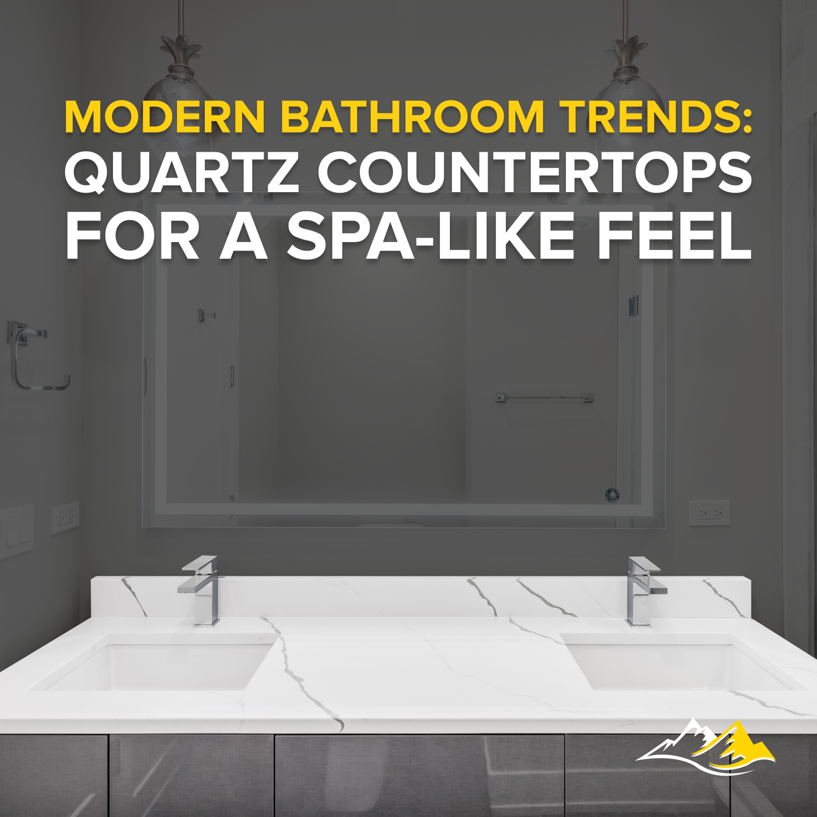 MODERN BATHROOM TRENDS: QUARTZ COUNTERTOPS FOR A SPA-LIKE FEEL
