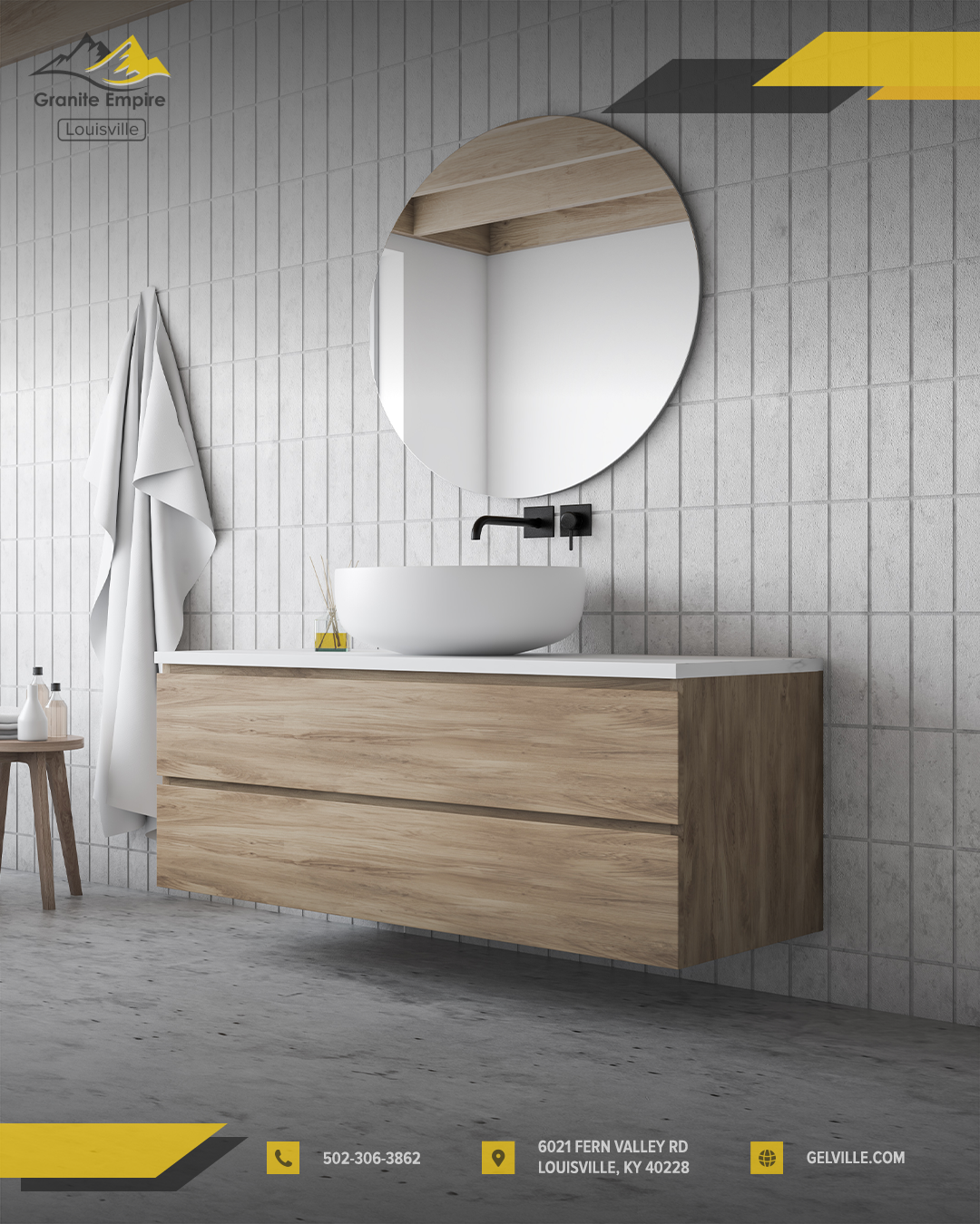 Finding the Ideal Stone Surface for a Modern Floating Vanity